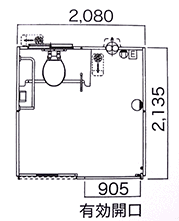 身障者用トイレサイズ